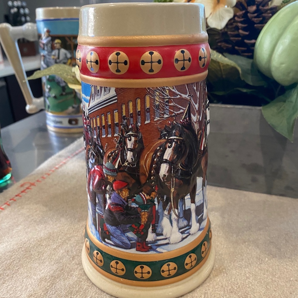 Budweiser Holiday Stein